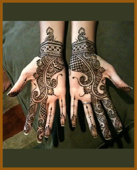 Layered Petals In Stylish Front Hand Mehndi Design